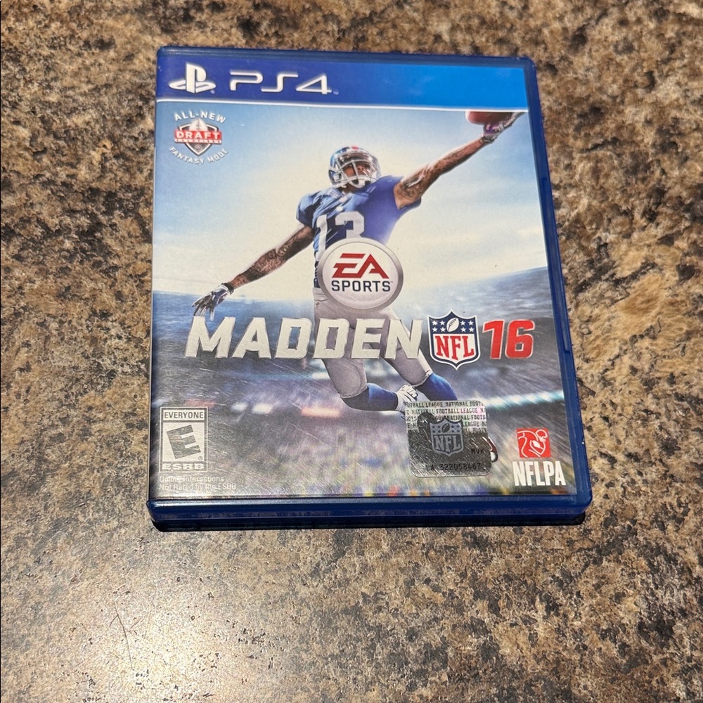 Madden NFL 16 PS4 Game - Blue Case
